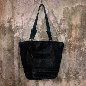 The Sak Silverwood Black Leather Tote